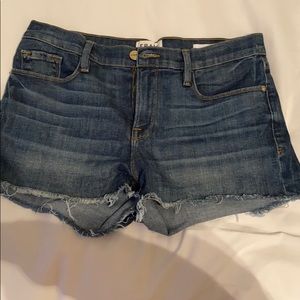 Mid Rise Jean Shorts